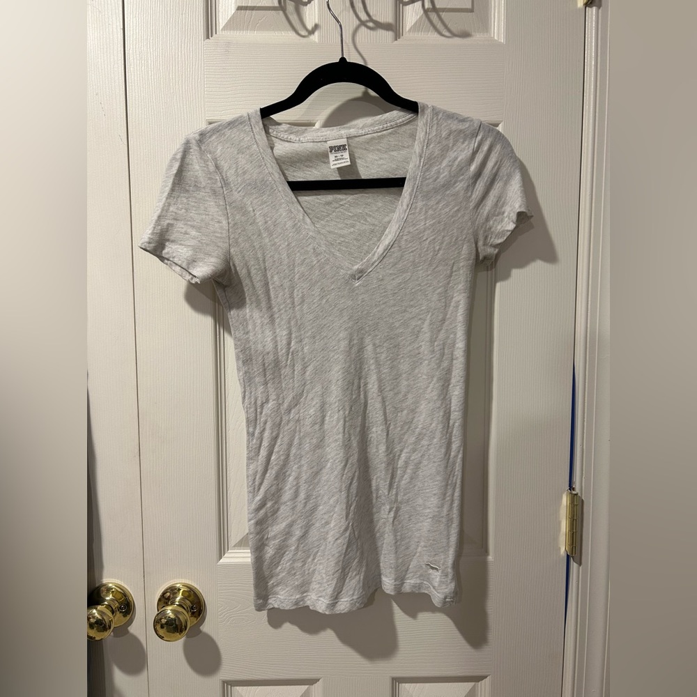 light gray shirt